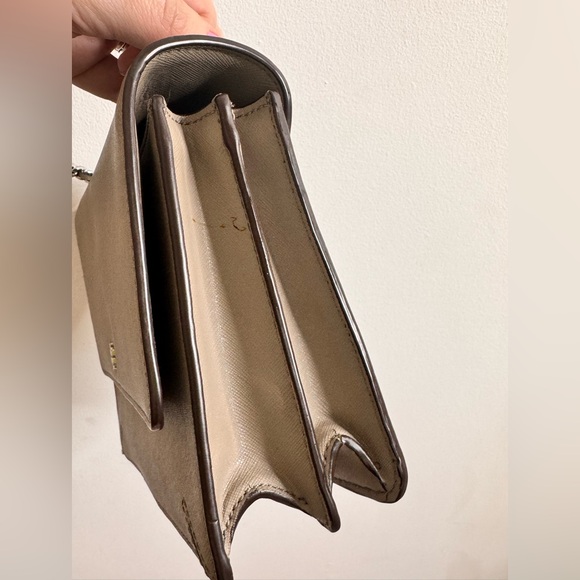 Tory Burch Taupe Leather Shoulder Bag - Picture 6 of 9